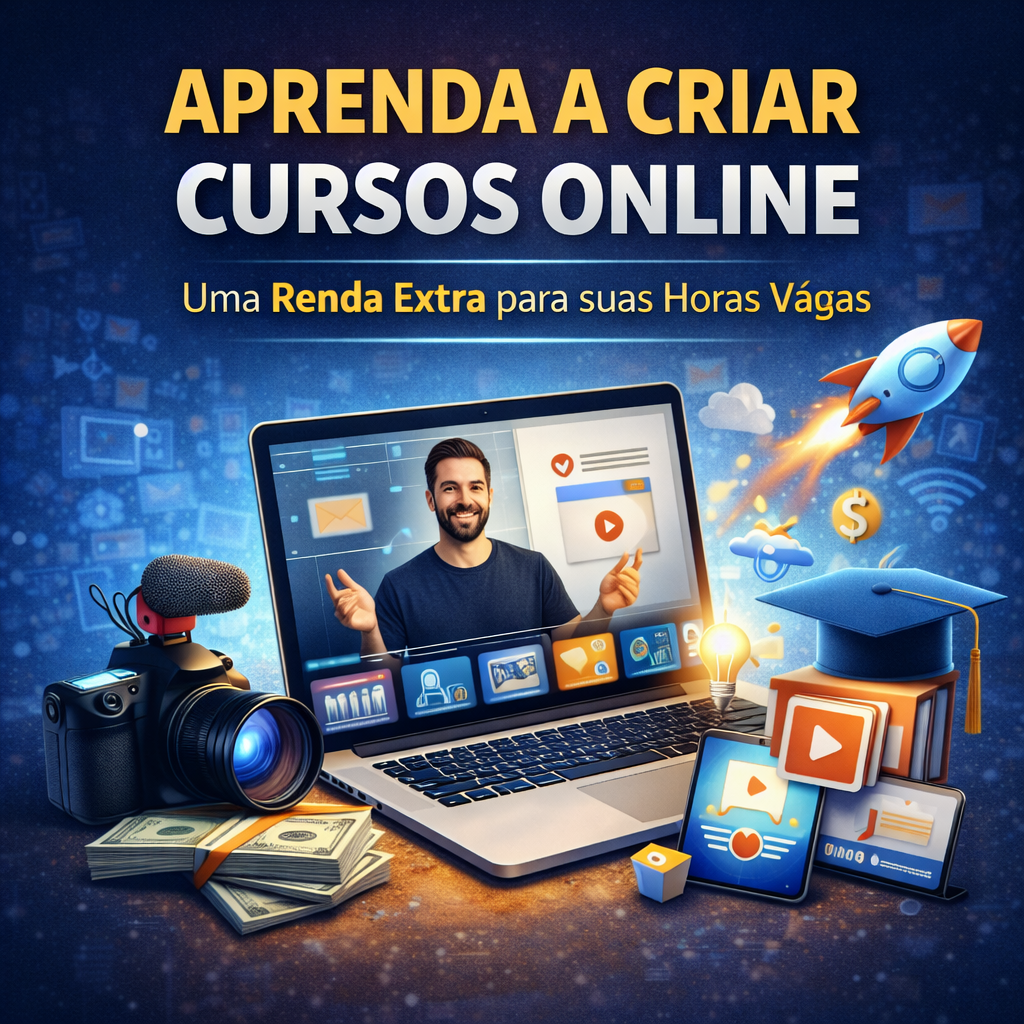 Curso Aprenda a Criar Cursos Online - Uma Renda Extra para suas Horas Vagas - Lumina Cursos Capa do curso Aprenda a Criar Cursos Online - Uma Renda Extra para suas Horas Vagas na Lumina Cursos