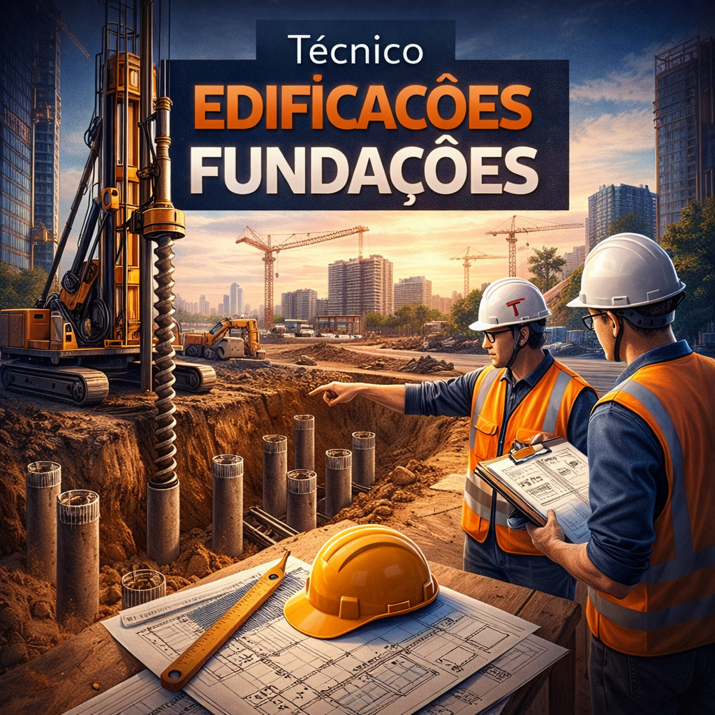 Curso Técnico Edificações Fundações - Lumina Cursos Capa do curso Técnico Edificações Fundações na Lumina Cursos